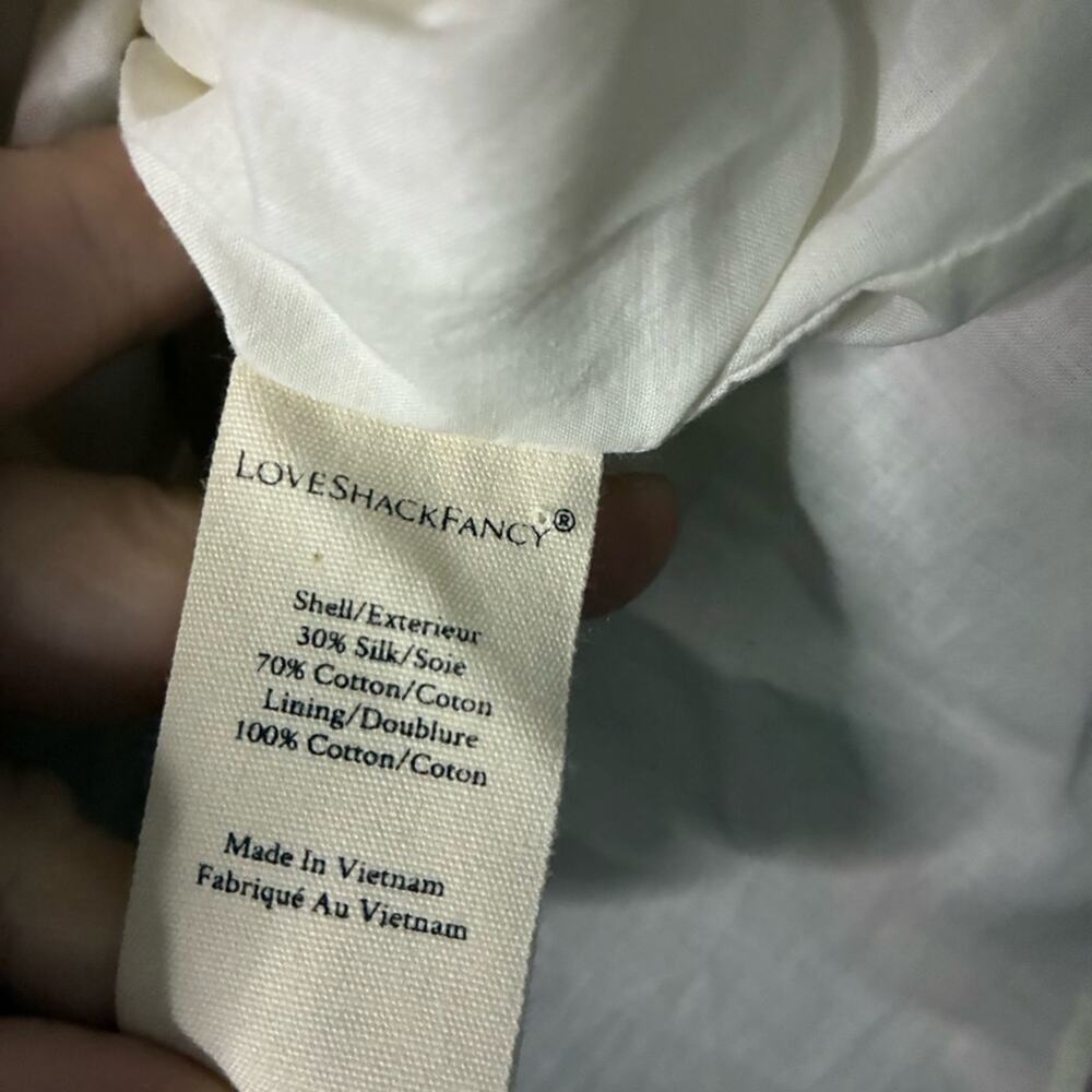 LoveShackFancy Venetian Island Dress Rose Print Ballet Blush Pink Feminine M 6/8 - Picture 7 of 9